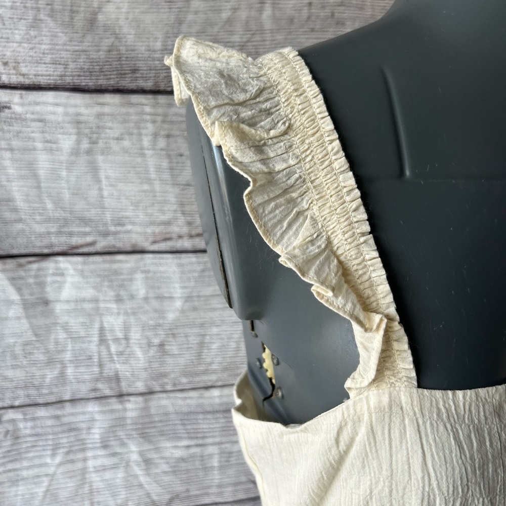 NWT Madewell Ruffle-Strap Empire Dress in Pearl Ivory size 6 - Picture 11 of 15